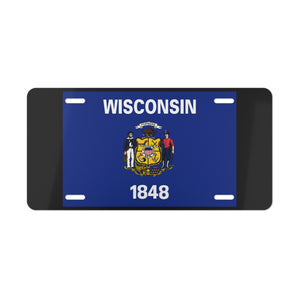 Wisconsin State Flag Vanity Plate