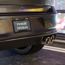 Load image into Gallery viewer, Combat Veteran Gray Vanity Plate