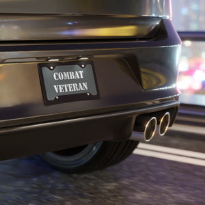 Combat Veteran Gray Vanity Plate