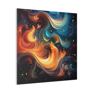 Cosmic Swirls Wall Art | Square Matte Canvas