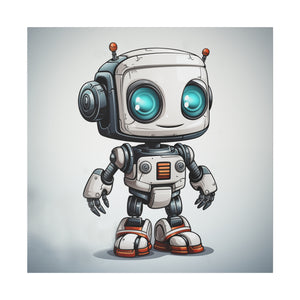 Happy Robot 2 Wall Art | Matte Canvas