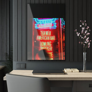 Neon Tex-Mex at Night Acrylic Prints