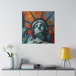 Lady Liberty 2 Wall Art | Square Matte Canvas