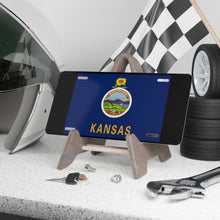 Load image into Gallery viewer, Kansas State Flag Vanity Plate