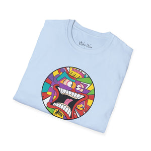 Abstract Face Pained Pop Art | Unisex Softstyle T-Shirt