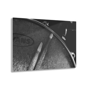 Drumsticks Black & White Acrylic Prints