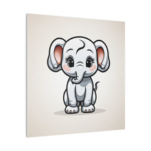 Load image into Gallery viewer, Happy Elephant Wall Art | Square Matte Canvas