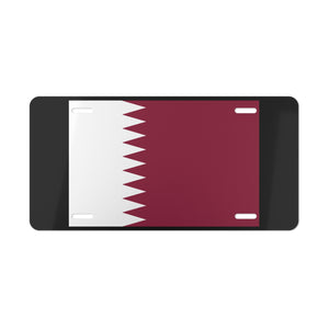 Qatar Flag Vanity Plate