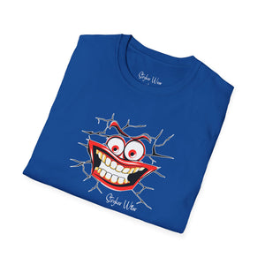 Cracked Smile Pop Art | Unisex Softstyle T-Shirt