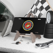 Load image into Gallery viewer, U.S. Marine Corps Emblem Black Vanity Plate