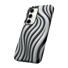 Load image into Gallery viewer, Funky Lines Black and White | iPhone, Samsung Galaxy, and Google Pixel Tough Cases