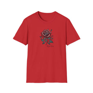 Vintage Tattoo Rose | Unisex Softstyle T-Shirt