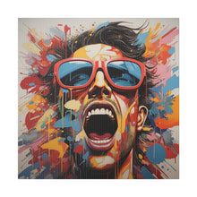 Load image into Gallery viewer, Man Yelling  Pop Wall Art | Square Matte Canvas