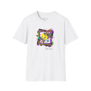 Abstract Retro 90s Mashup Pop Art | Unisex Softstyle T-Shirt