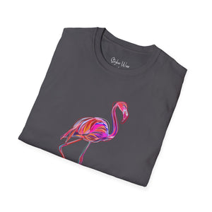 Neon Flamingo Pop Art | Unisex Softstyle T-Shirt