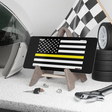 Load image into Gallery viewer, Yellow Stripe American Flag Vanity Plate