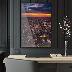 Sunset Over London Acrylic Prints