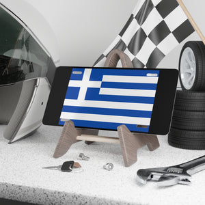 Greece Flag Vanity Plate