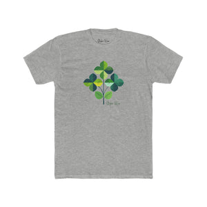 Minimalist Lucky Clovers | Men's Cotton Crew Tee