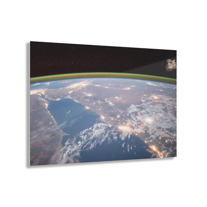 Nighttime Over the Middle East from Space Acrylic Prints