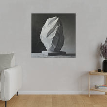 Load image into Gallery viewer, Stone Sculpture Modern Wall Art | Square Matte Canvas