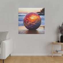 Load image into Gallery viewer, Beach in a Ball Wall Art | Square Matte Canvas