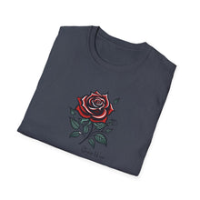 Load image into Gallery viewer, Vintage Tattoo Rose | Unisex Softstyle T-Shirt