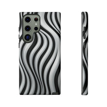 Load image into Gallery viewer, Funky Lines Black and White | iPhone, Samsung Galaxy, and Google Pixel Tough Cases