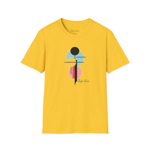 Minimalist Pastel Circle Art | Unisex Softstyle T-Shirt