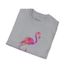 Load image into Gallery viewer, Neon Flamingo Pop Art | Unisex Softstyle T-Shirt