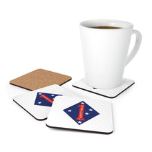 Load image into Gallery viewer, 1st Marine Division Corkwood Coaster Set