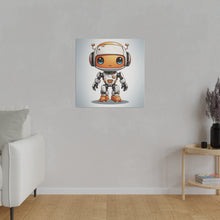 Load image into Gallery viewer, Cute Robot Wall Art | Square Matte Canvas