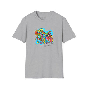 Abstract Colorful Drawing | Unisex Softstyle T-Shirt