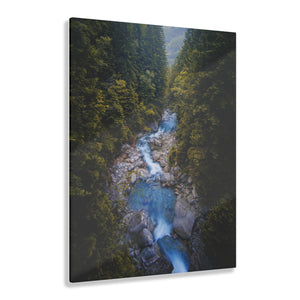 Waterfall in the Forest Acrylic Prints
