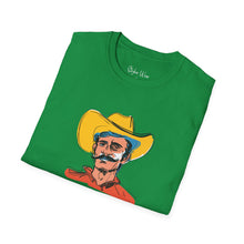 Load image into Gallery viewer, Retro Cowboy Sketch | Unisex Softstyle T-Shirt