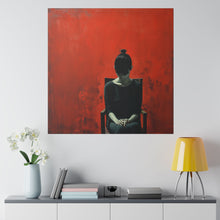 Load image into Gallery viewer, Red Painted Wall Art | Square Matte Canvas