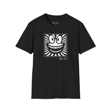 Load image into Gallery viewer, Black &amp; White Happy Pop Art | Unisex Softstyle T-Shirt