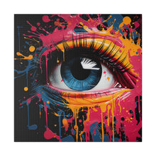 Load image into Gallery viewer, Splatter Paint Eye Wall Art | Square Matte Canvas