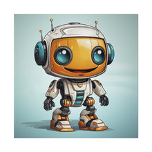 Load image into Gallery viewer, Happy Robot Wall Art | Square Matte Canvas