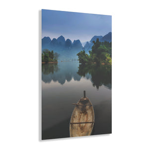Rowboat on the Lake Acrylic Prints