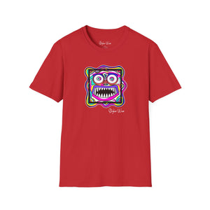 Abstract Funky Face Pop Art | Unisex Softstyle T-Shirt