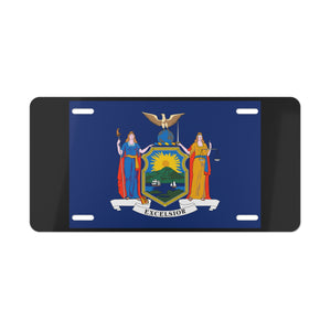 New York State Flag Vanity Plate