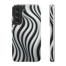 Load image into Gallery viewer, Funky Lines Black and White | iPhone, Samsung Galaxy, and Google Pixel Tough Cases