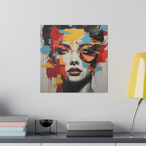 Abstract Pop Wall Art | Square Matte Canvas