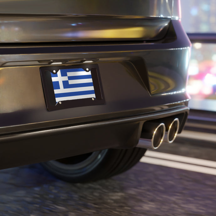 Greece Flag Vanity Plate