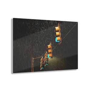 Streetlights in the Rain Acrylic Prints