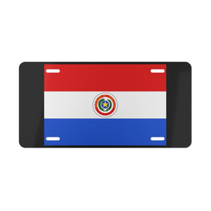 Paraguay Flag Vanity Plate