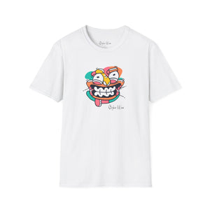 Funky Face Art | Unisex Softstyle T-Shirt