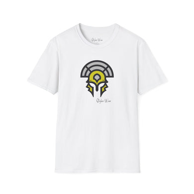 Warrior Helmet Yellow | Unisex Softstyle T-Shirt