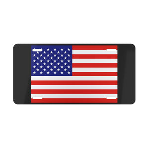 American Flag Vanity Plate